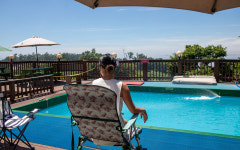 오카소 애견 온수 수영장펜션