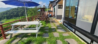 황매산 문워크 카라반 펜션 캠핑