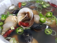 해질녘 통골뱅이 무침,탕