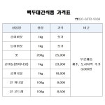 백두대간식품
