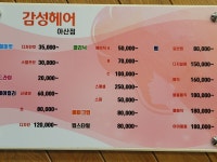 감성헤어 아산모종점