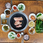 지리산흑돼지소금구이