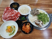 샤브버섯칼국수&새우