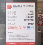 일송 노블레스 주차장