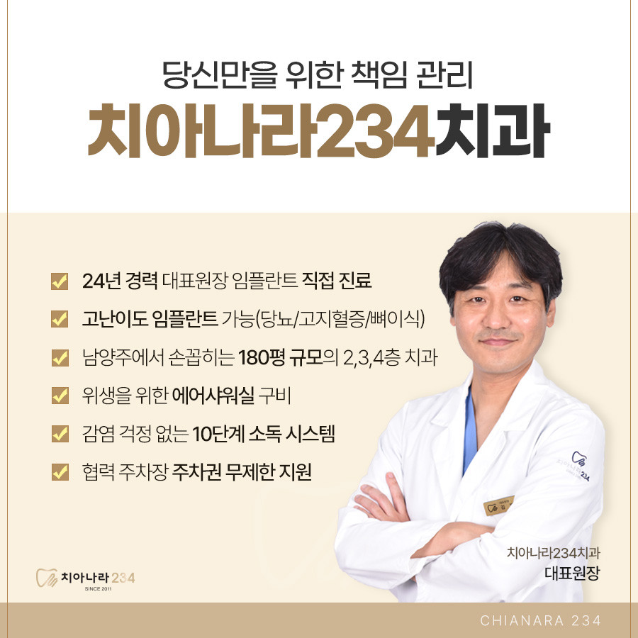 치아나라234치과의원 광고