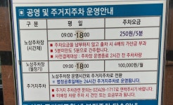 주양쇼핑옆공영노상주차장