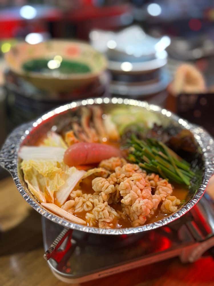 옥산명란나베