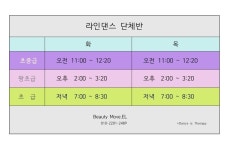 라인댄스라틴 무브엘 / 워십댄스