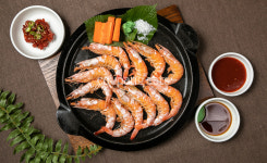 아바이조개생선구이