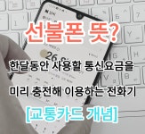 선불폰 선불유심 즉시개통