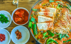 바닷가에서 식당