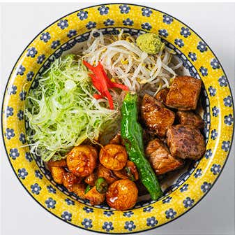 대창 큐브 스테이크 덮밥(대큐)