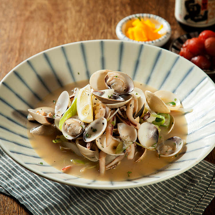 바지락오징어술찜
