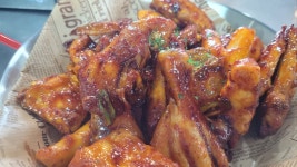 오븐숯불민족 두마리치킨 이천덕평점