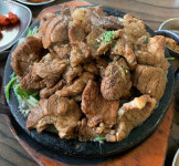 마늘석갈비막국수