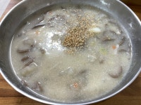 감자옹심이와 메밀막국수