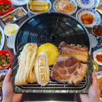 제주 함덕흑돼지 왕표고기