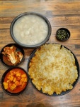 감자옹심이 메밀칼국수
