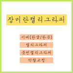 장미란캘리그라피
