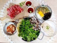 강변버섯샤브칼국수
