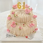 알록쎌록 앙금플라워 떡케이크