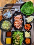 가마솥 오리 바베큐 삼겹살