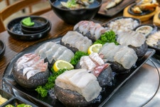 보길도회조개구이