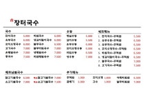 옛장터국수