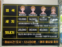 염색하기 좋은날