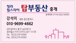 청라힐스자이탑부동산중개