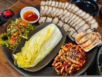 장비빔국수와 굴국밥 보쌈