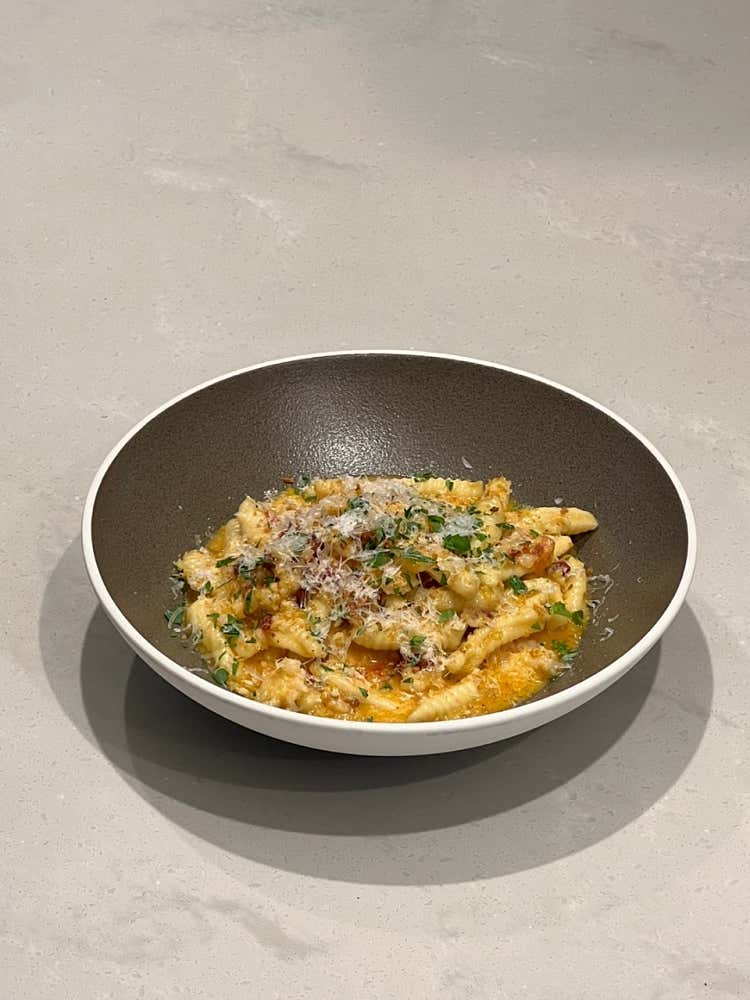 초리조버터 카바텔리 파스타
