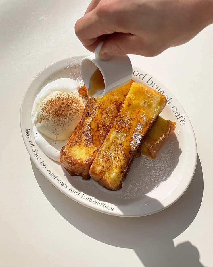 바닐라 아이스크림 프렌치 토스트