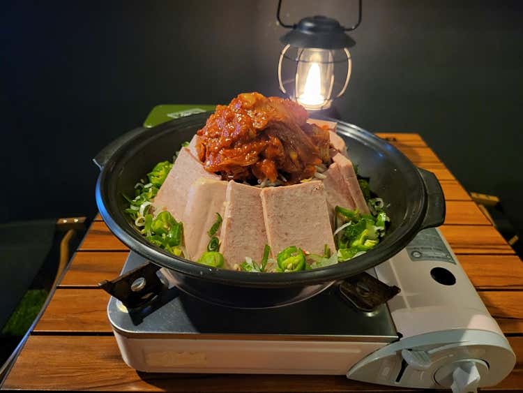 지리산 스팸 김치찌개
