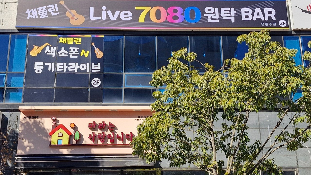 채플린7080통기타n색소폰 라이브