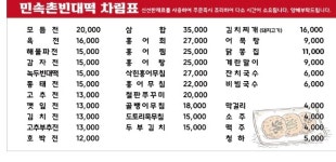 민속촌빈대떡
