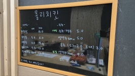 훌리치킨 속초더블루테라점