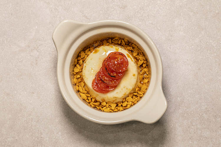 설탕 토마토 크림브륄레