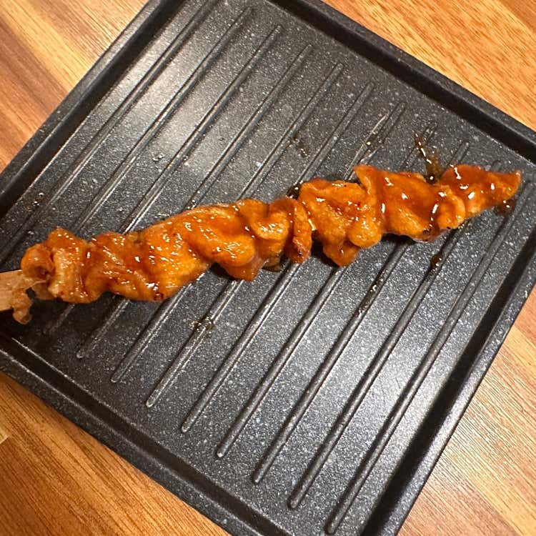 숯불꼬치 닭껍질 1p
