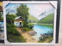 밥로스 유화그리기