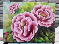 밥로스 유화그리기