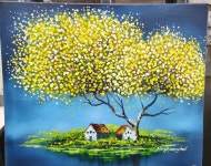 밥로스 유화그리기