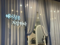 헤어살롱 치장하다