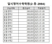 달시영어수학학원