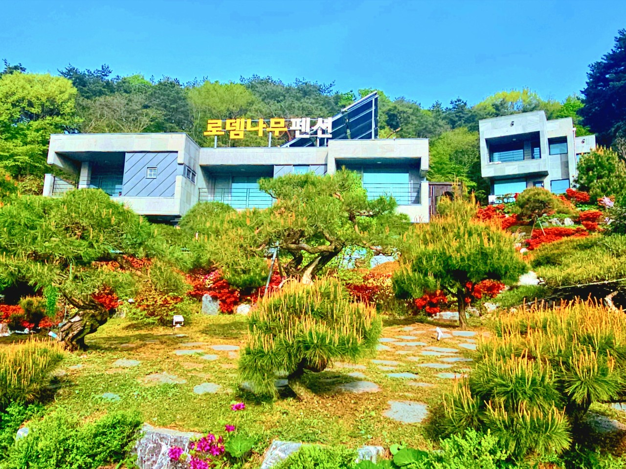 동학사로뎀나무펜션 숙소 전경