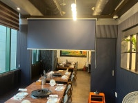 블라인드 커튼 별빛