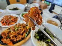 율포봇재가든 녹차강된장쌈밥