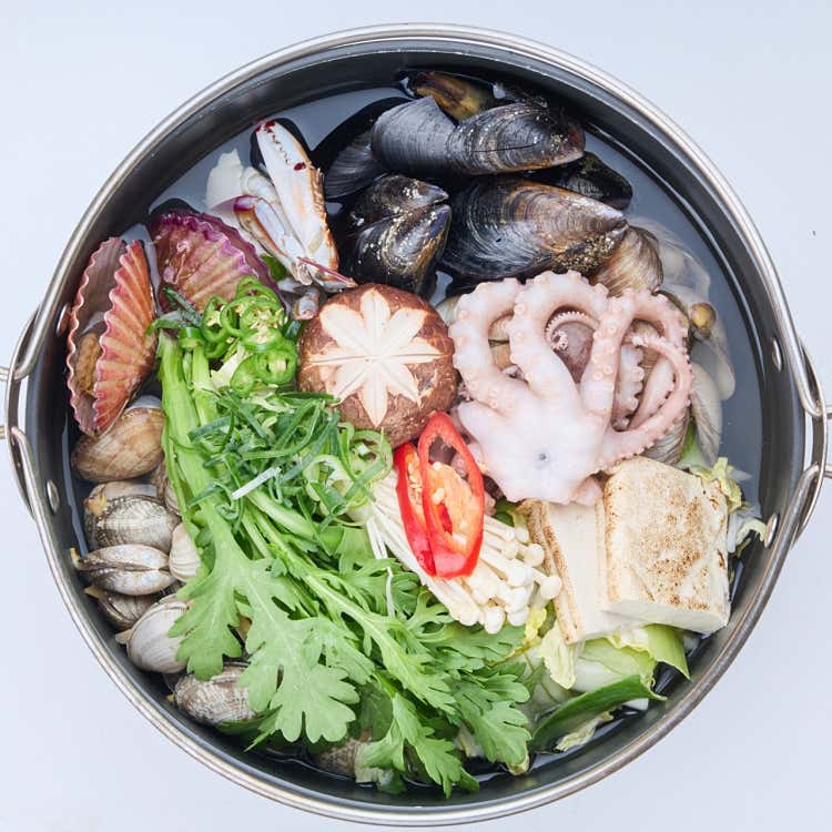 매운 낙지 조개탕