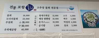 전통포항물회