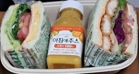 초록샌드위치도시락